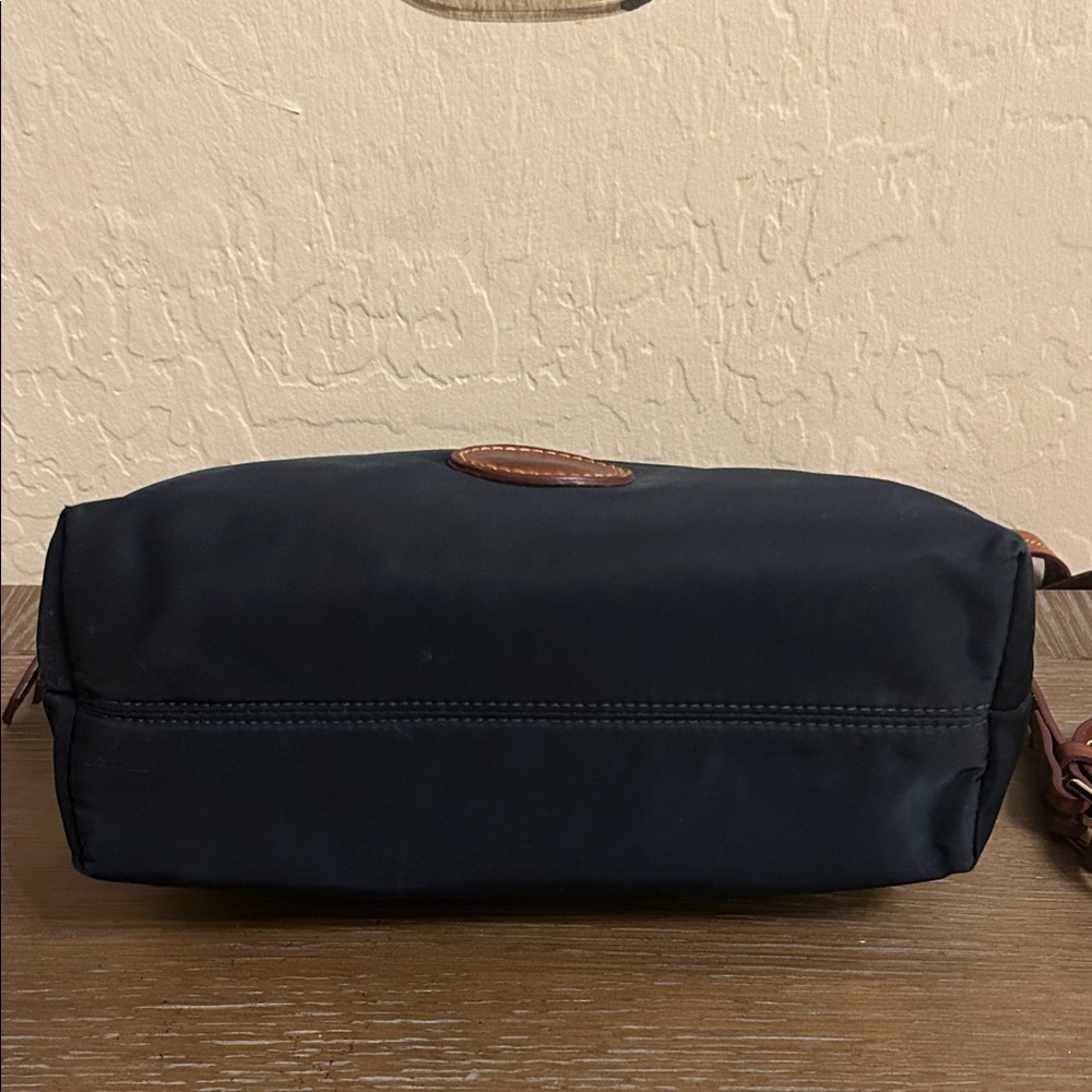 Dooney & Bourke Navy Nylon Crossbody with Brown Leather Trim - Picture 5 of 7